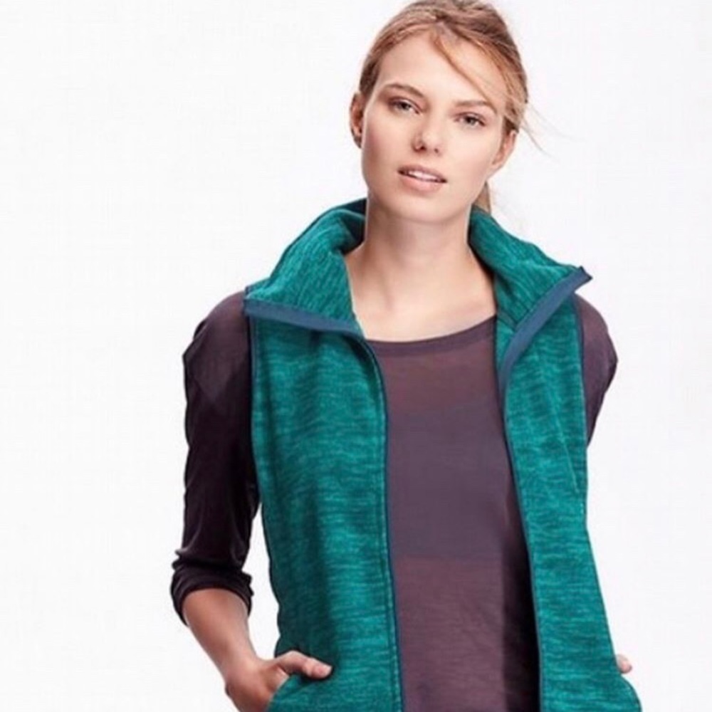OLD NAVY TEAL ZIPPER VEST